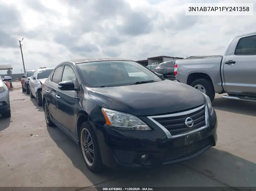 3N1AB7AP1FY241358 2015 Nissan Sentra Sr