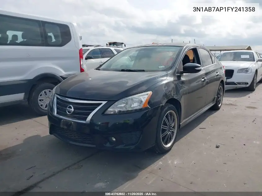 3N1AB7AP1FY241358 2015 Nissan Sentra Sr