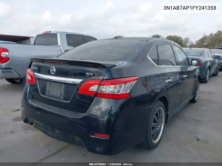 3N1AB7AP1FY241358 2015 Nissan Sentra Sr