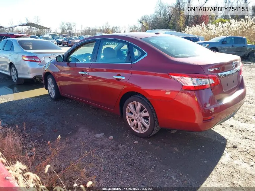 3N1AB7AP8FY254155 2015 Nissan Sentra Sl