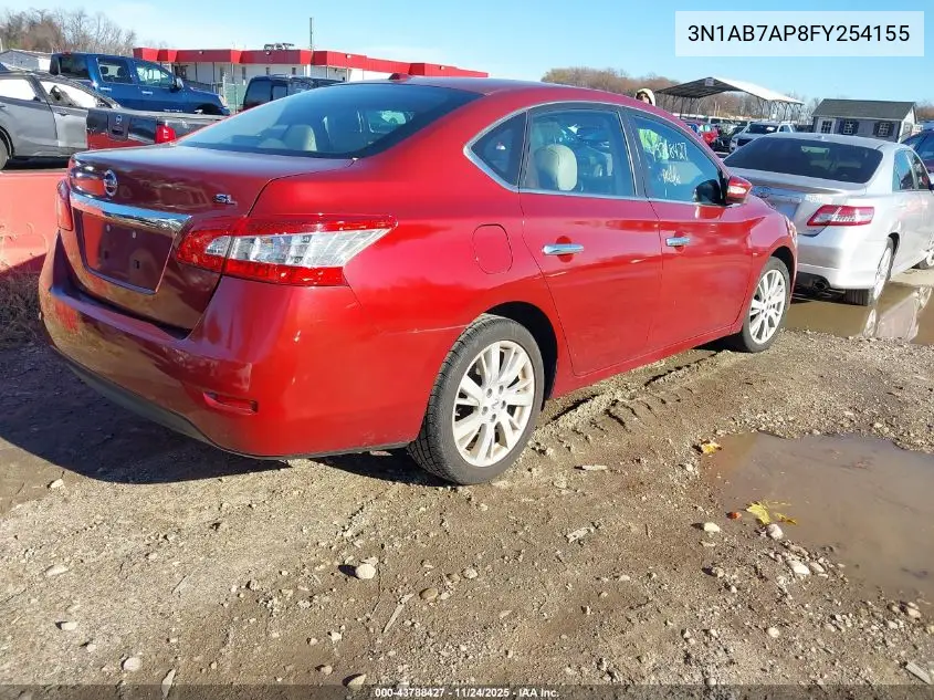 3N1AB7AP8FY254155 2015 Nissan Sentra Sl