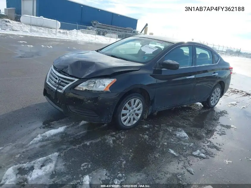 3N1AB7AP4FY362188 2015 Nissan Sentra S