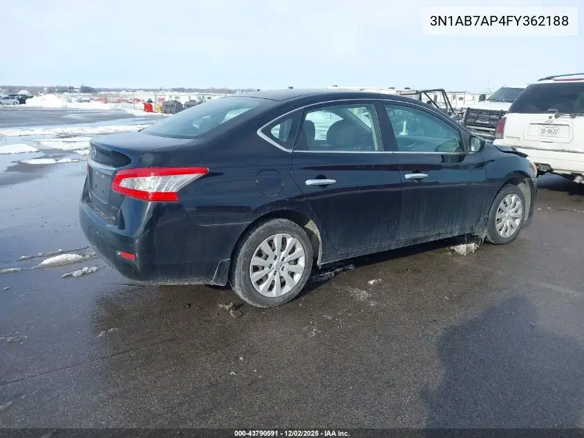 3N1AB7AP4FY362188 2015 Nissan Sentra S