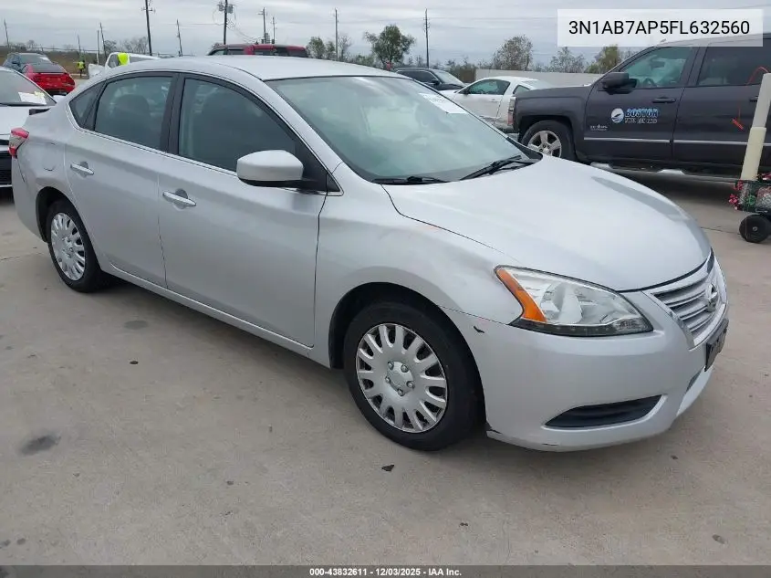3N1AB7AP5FL632560 2015 Nissan Sentra Fe+ S/S/Sl/Sr/Sv