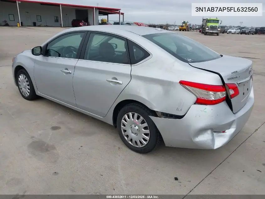 3N1AB7AP5FL632560 2015 Nissan Sentra Fe+ S/S/Sl/Sr/Sv