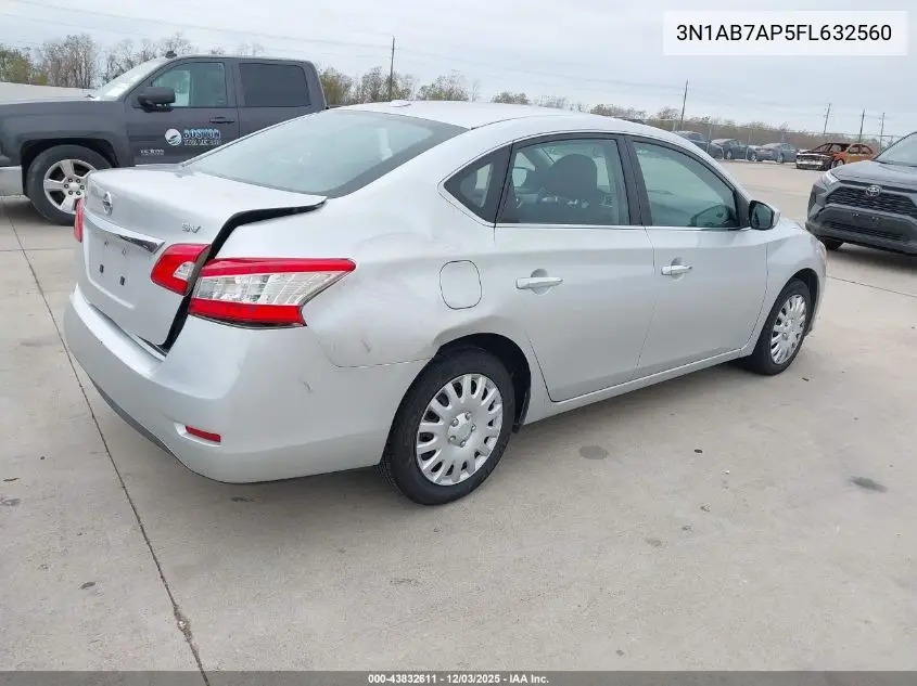 3N1AB7AP5FL632560 2015 Nissan Sentra Fe+ S/S/Sl/Sr/Sv