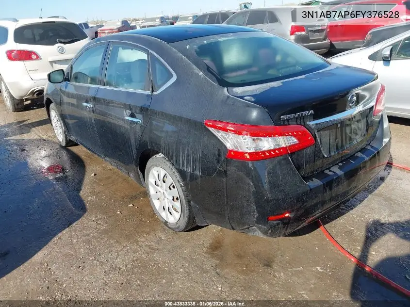 3N1AB7AP6FY376528 2015 Nissan Sentra S