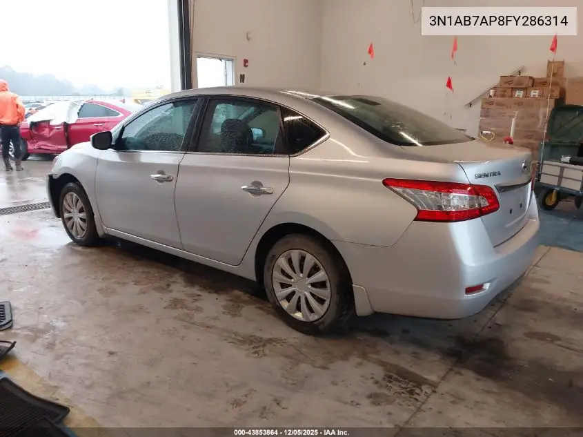 3N1AB7AP8FY286314 2015 Nissan Sentra S