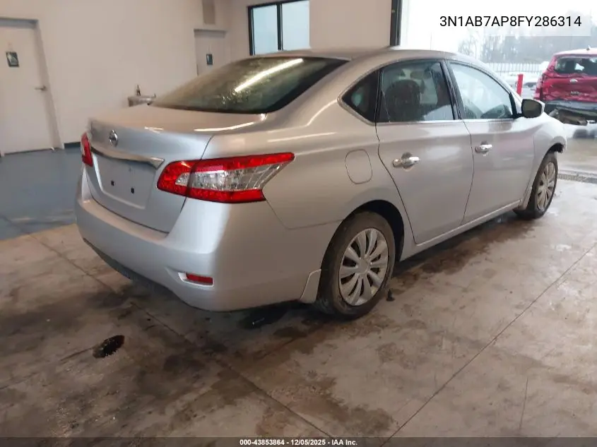 3N1AB7AP8FY286314 2015 Nissan Sentra S