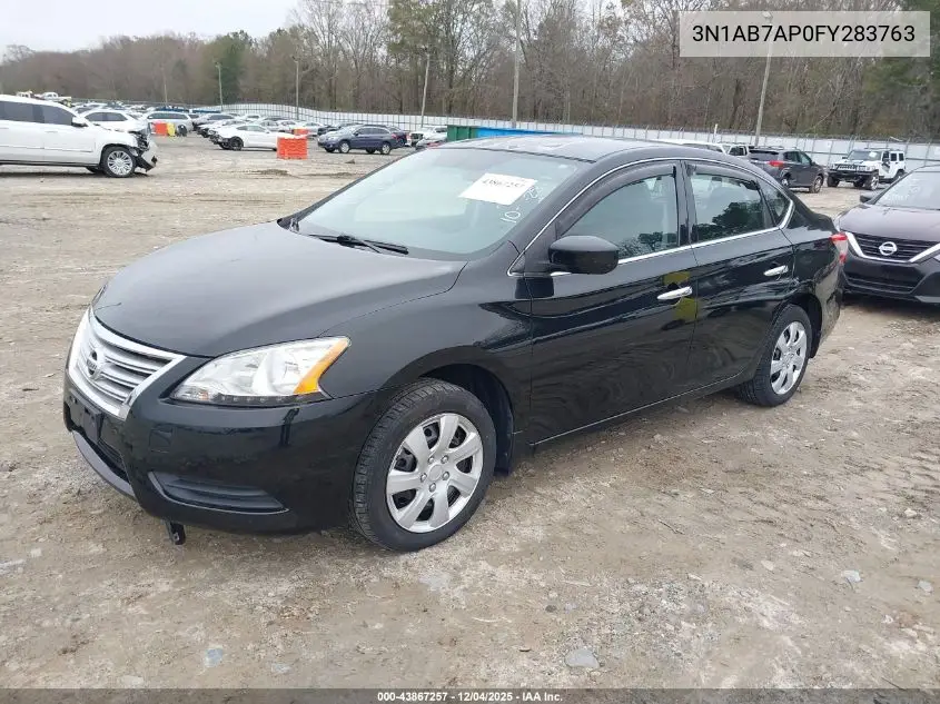 3N1AB7AP0FY283763 2015 Nissan Sentra S