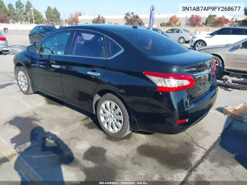 3N1AB7AP9FY268677 2015 Nissan Sentra Sv
