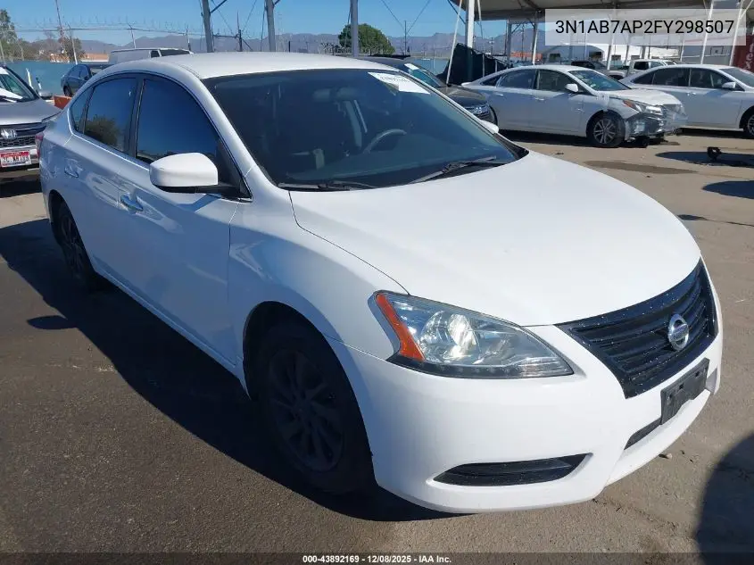 3N1AB7AP2FY298507 2015 Nissan Sentra Sv