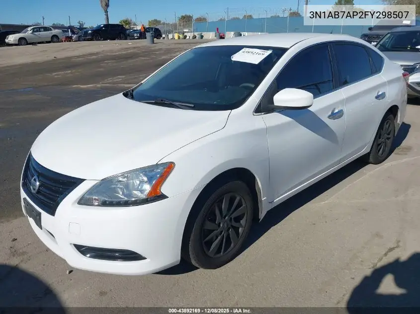 3N1AB7AP2FY298507 2015 Nissan Sentra Sv