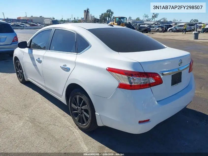 3N1AB7AP2FY298507 2015 Nissan Sentra Sv