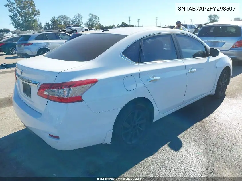 3N1AB7AP2FY298507 2015 Nissan Sentra Sv