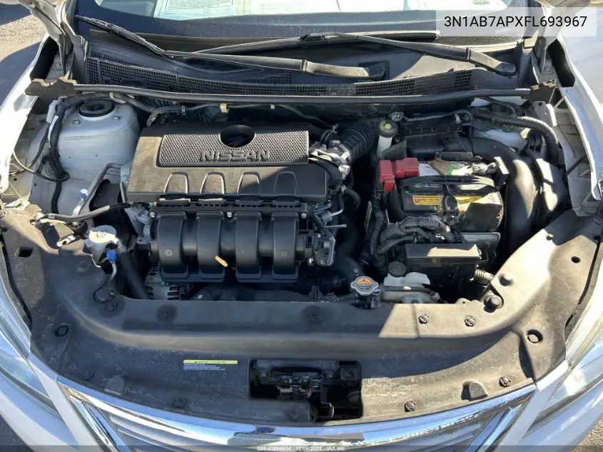 3N1AB7APXFL693967 2015 Nissan Sentra Sv