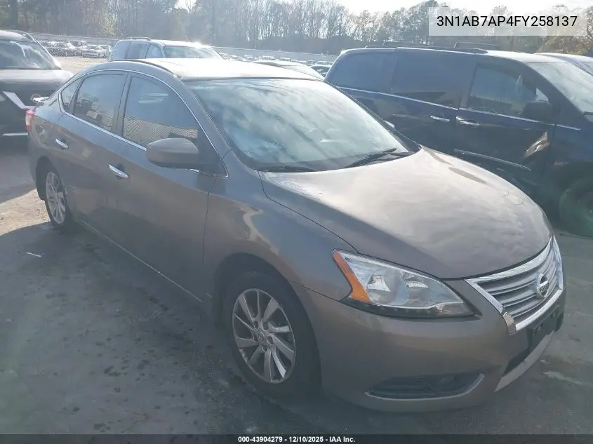 3N1AB7AP4FY258137 2015 Nissan Sentra Sv