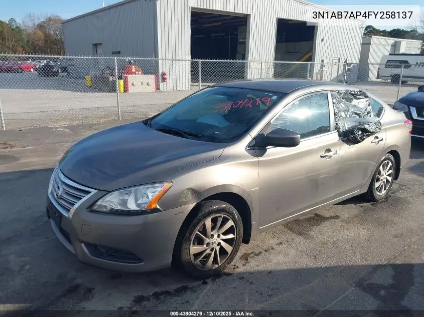 3N1AB7AP4FY258137 2015 Nissan Sentra Sv