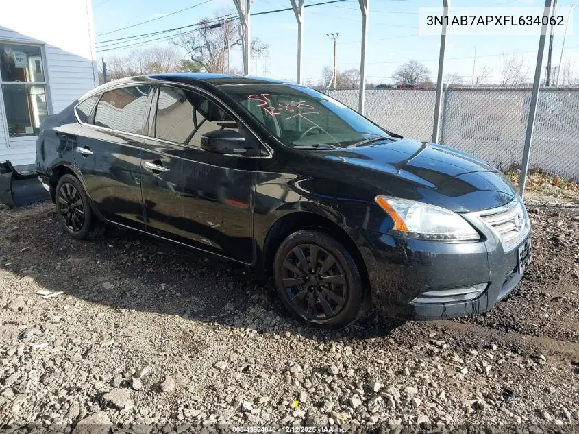 3N1AB7APXFL634062 2015 Nissan Sentra Sv