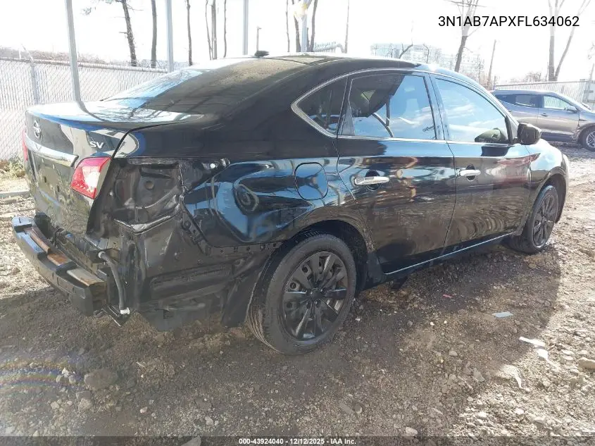 3N1AB7APXFL634062 2015 Nissan Sentra Sv