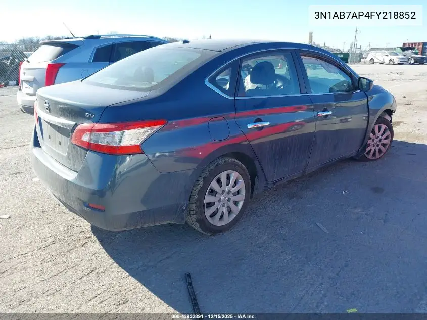 3N1AB7AP4FY218852 2015 Nissan Sentra Sv