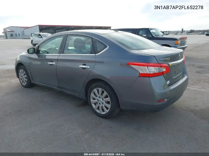 3N1AB7AP2FL652278 2015 Nissan Sentra Fe+ S/S/Sl/Sr/Sv