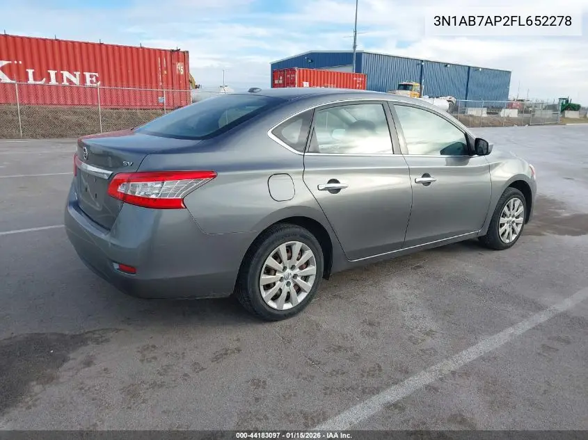 3N1AB7AP2FL652278 2015 Nissan Sentra Fe+ S/S/Sl/Sr/Sv