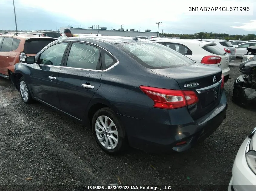 3N1AB7AP4GL671996 2016 Nissan Sentra Sv/S/Sr/Sl