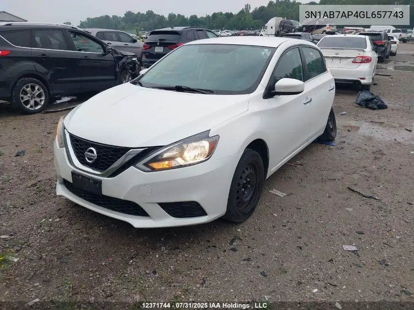 3N1AB7AP4GL657743 2016 Nissan Sentra 1.8 S/1.8 Sl/1.8 Sr/1.8 Sv