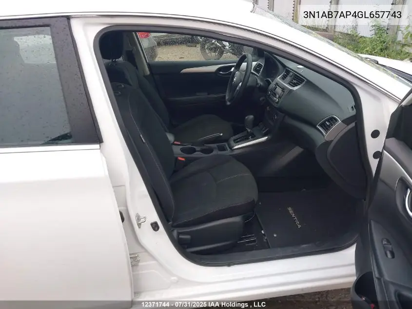 3N1AB7AP4GL657743 2016 Nissan Sentra 1.8 S/1.8 Sl/1.8 Sr/1.8 Sv