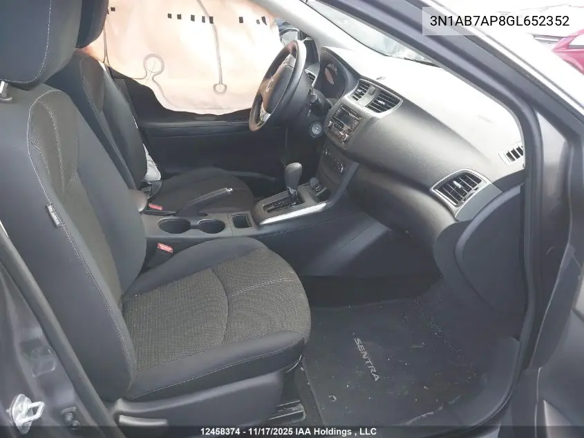 3N1AB7AP8GL652352 2016 Nissan Sentra S/Sv/Sr/Sl