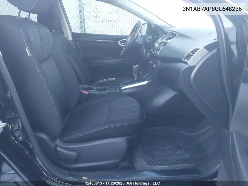 3N1AB7AP8GL648236 2016 Nissan Sentra 1.8 S/1.8 Sl/1.8 Sr/1.8 Sv