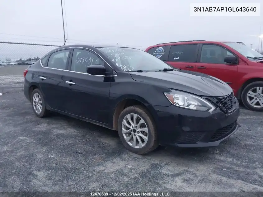 3N1AB7AP1GL643640 2016 Nissan Sentra 1.8 S/1.8 Sl/1.8 Sr/1.8 Sv