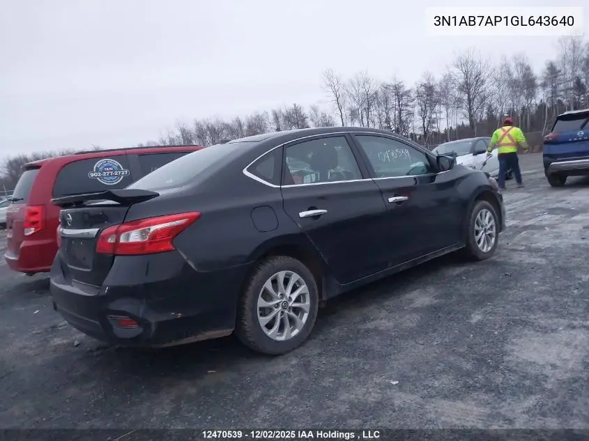 3N1AB7AP1GL643640 2016 Nissan Sentra 1.8 S/1.8 Sl/1.8 Sr/1.8 Sv