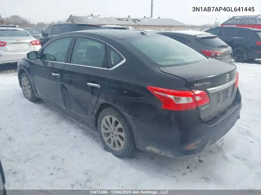 3N1AB7AP4GL641445 2016 Nissan Sentra 1.8 S/1.8 Sl/1.8 Sr/1.8 Sv