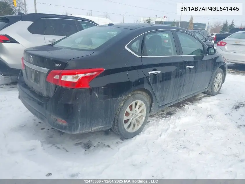 3N1AB7AP4GL641445 2016 Nissan Sentra 1.8 S/1.8 Sl/1.8 Sr/1.8 Sv