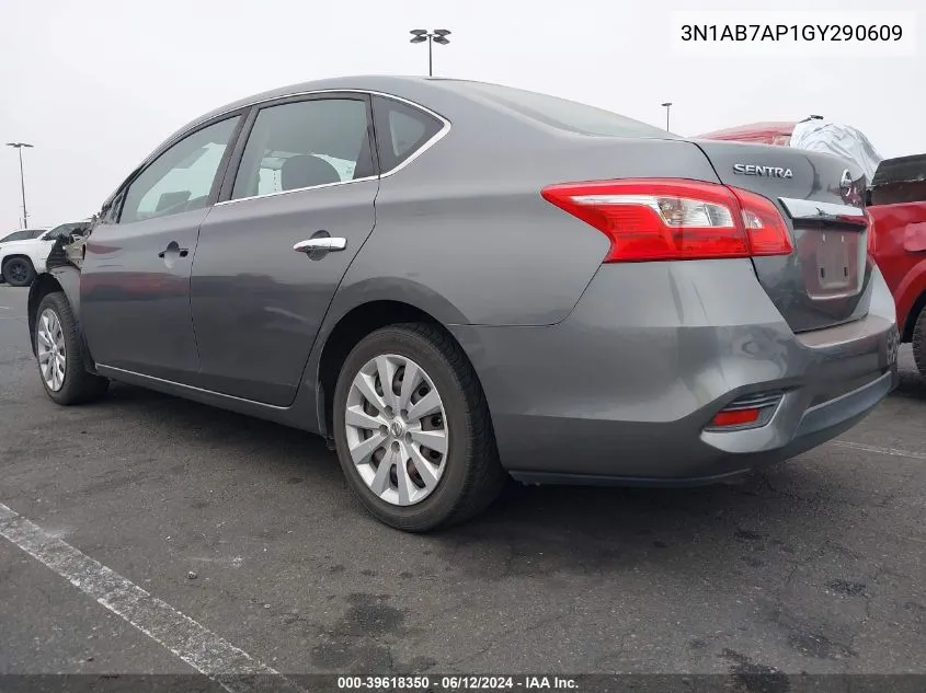 3N1AB7AP1GY290609 2016 Nissan Sentra Fe+ S/S/Sl/Sr/Sv