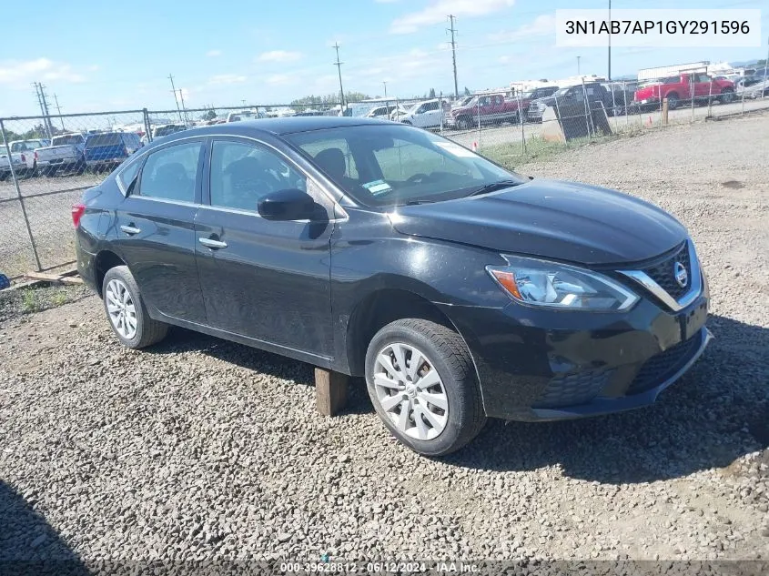 2016 Nissan Sentra Fe+ S/S/Sl/Sr/Sv VIN: 3N1AB7AP1GY291596 Lot: 39628812