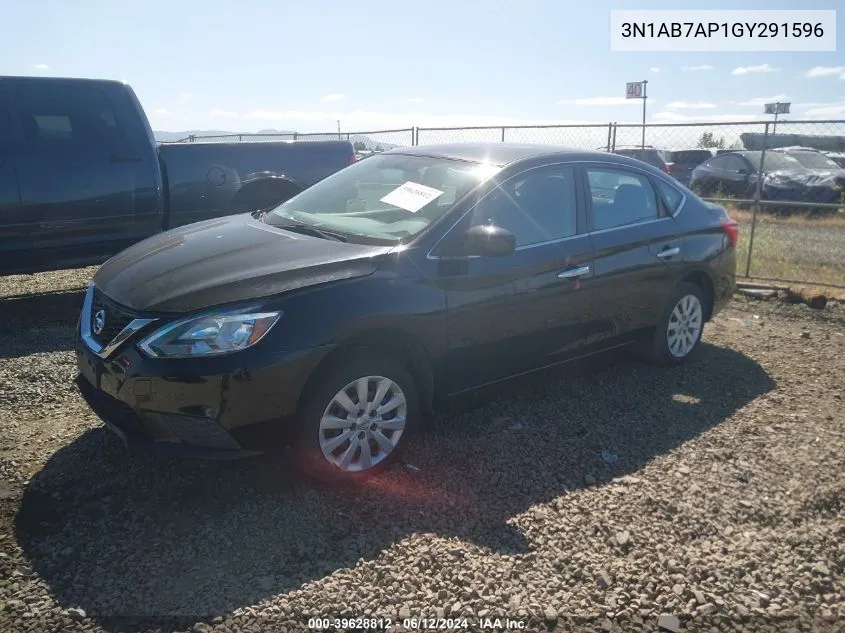 2016 Nissan Sentra Fe+ S/S/Sl/Sr/Sv VIN: 3N1AB7AP1GY291596 Lot: 39628812