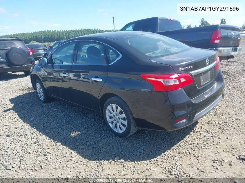 3N1AB7AP1GY291596 2016 Nissan Sentra Fe+ S/S/Sl/Sr/Sv