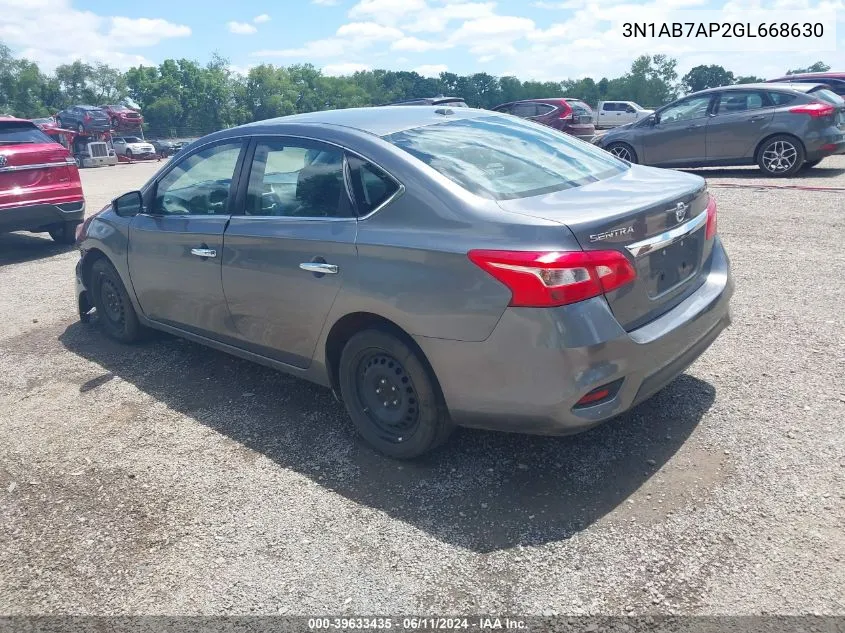 3N1AB7AP2GL668630 2016 Nissan Sentra Fe+ S/S/Sl/Sr/Sv