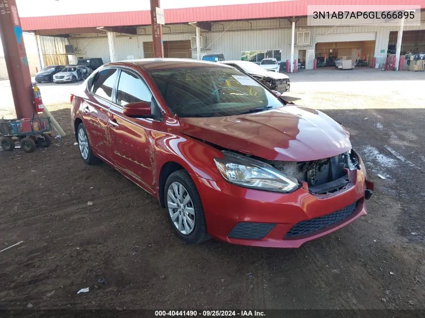 3N1AB7AP6GL666895 2016 Nissan Sentra Sv