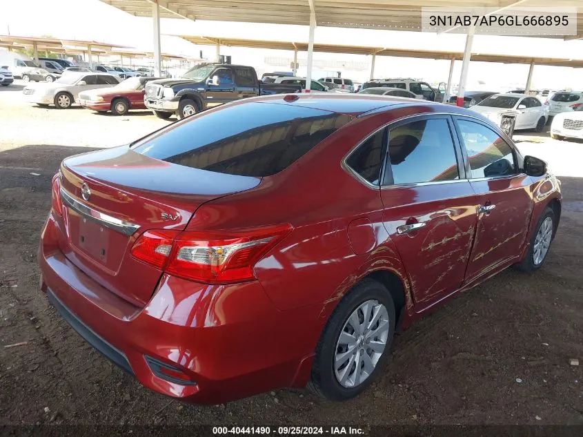 3N1AB7AP6GL666895 2016 Nissan Sentra Sv