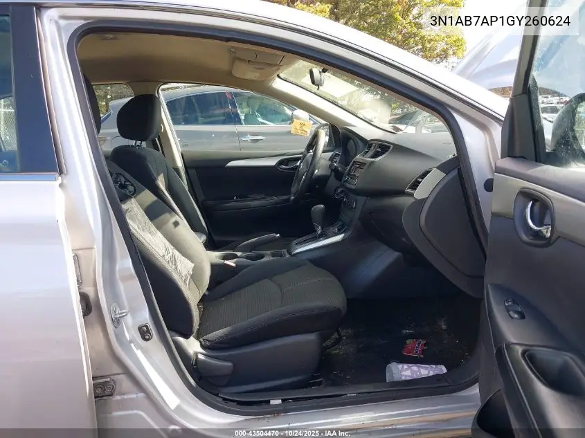 3N1AB7AP1GY260624 2016 Nissan Sentra S