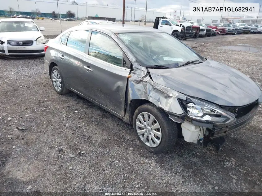 3N1AB7AP1GL682941 2016 Nissan Sentra Sv