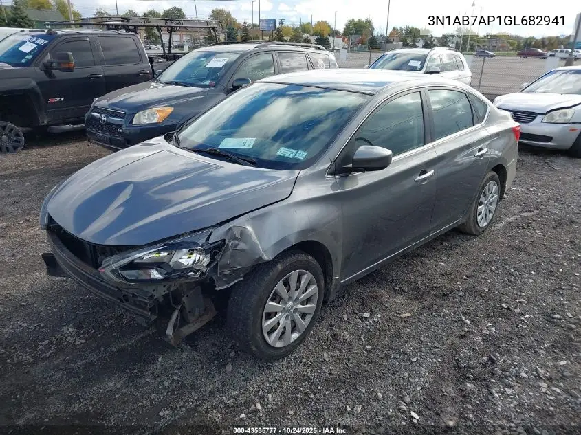 3N1AB7AP1GL682941 2016 Nissan Sentra Sv