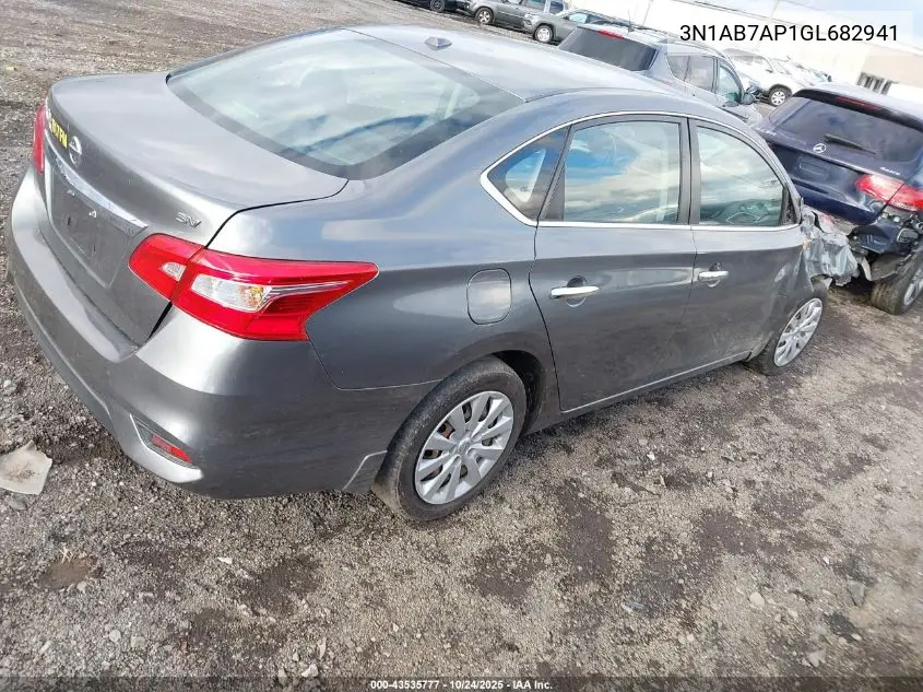 3N1AB7AP1GL682941 2016 Nissan Sentra Sv