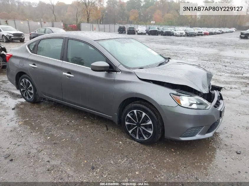 3N1AB7AP8GY229127 2016 Nissan Sentra Sv