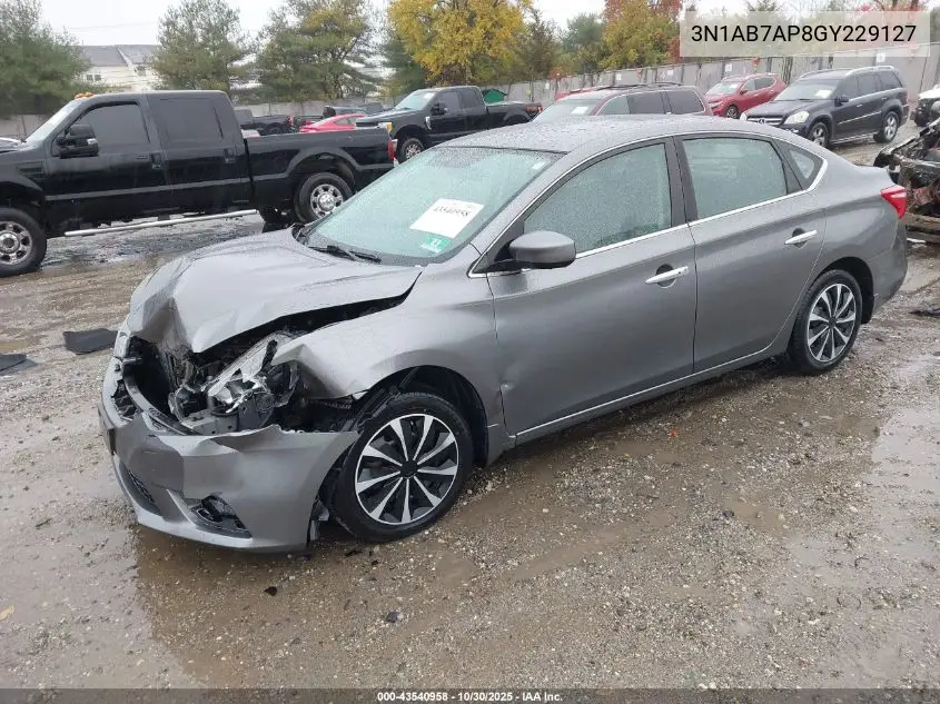 3N1AB7AP8GY229127 2016 Nissan Sentra Sv