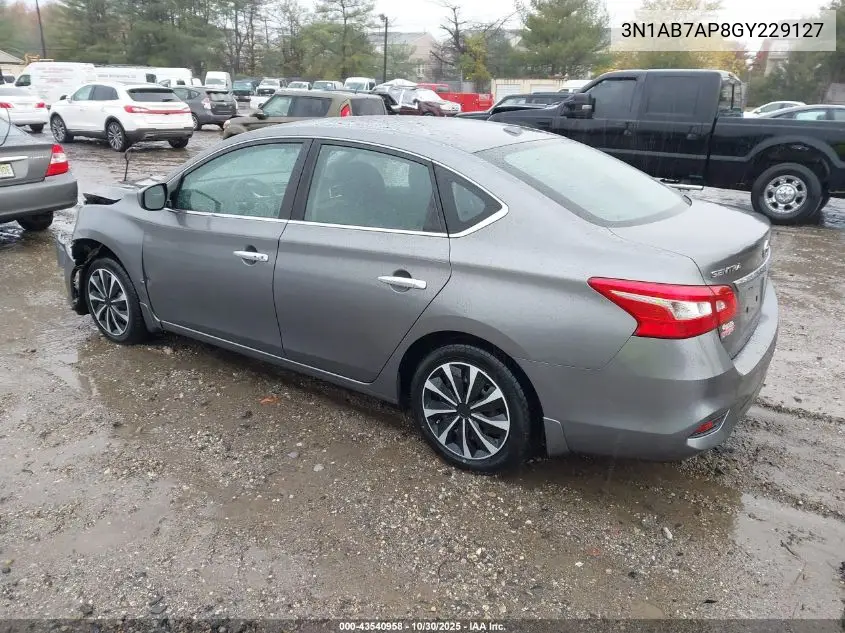 3N1AB7AP8GY229127 2016 Nissan Sentra Sv